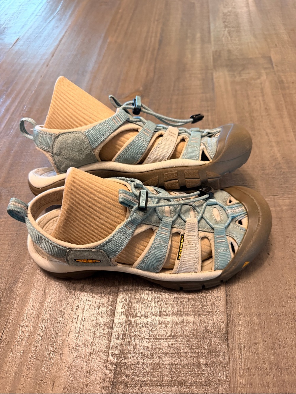 Keen Newport H2 Women’s Size 8 Hiking Sandals Waterproof Gray /light Blue